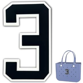 Bogg Bag Charms - Decorative Insert Number Charms for Beach Tote Bag Accessories