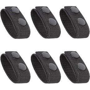 LJHYSD Belt Keepers for Duty Belt with Double Snaps Nylon Belt Keepers for 2¼" Wide Belt Security Tactical Belt Accessories,6pcs