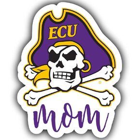 East Carolina Pirates Proud Mom 4-Inch Die Cut Decal Officially Licensed Collegiate Product