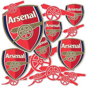 Arsenal FC Sticker Gunners Decal Vinyl English Football Soccer Premier League Laptop Water Bottle Car Scrapbook (Type 1-1)