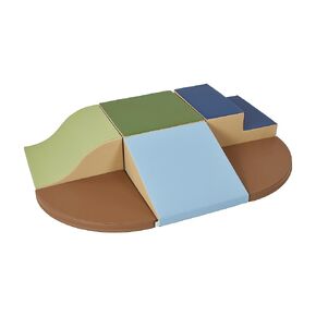 ECR4Kids SoftZone Little Me Wall Climb and Slide, Beginner Playset, Contemporary, 6-Piece