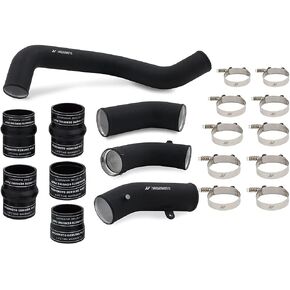 Mishimoto MMICP-DMAX-17KWBK Intercooler Pipe and Boot Kit, Compatible With Chevrolet/GMC 6.6L Duramax (L5P) 2017-2019, Wrinkle-Black