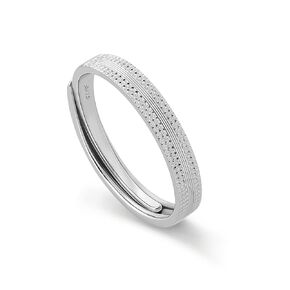 Meissa 2 Pcs Sterling Silver Wedding Bands Sets for Him and Her Matching Promise Ring Set Handmade Personalized Wedding Bands Anniversary Gifts, Set of Two Rings
