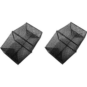 2-Pack of KUFA Prawn Trap,Crayfish Trap and Minnow Fish Trap S44X2, Black