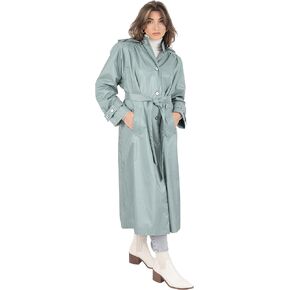 Fleet Street Ltd. Women's Hooded Long Raincoat