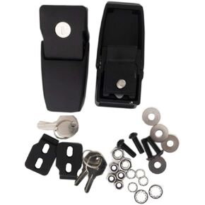 RAMPAGE PRODUCTS Rampage Locking Hood Catch Kit | Pair, Black | 76337 | Fits 2018 - 2022 Jeep Wrangler JL 2-Door