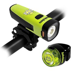 Kukubano High-Visibility LED Headlight and Rear Brake Light Set - 600 Lumen Front Beam, 20 Lumen Rear Light, USB-C Rechargeable, Waterproof, Long Battery Life - Enhance Safety Day or Night in Saudi Arabia