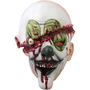 Kreeqe Halloween Horrific Demon Latex Mask Adult Scary Clown Cosplay Props Devil Flame Zombie Mask Halloween Adult Mask