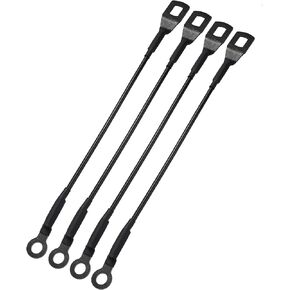 X AUTOHAUX 4pcs Rear Tailgate Cables Lift Gate Support Straps Pickup 65770-04030 for Toyota Tacoma 1995-2003