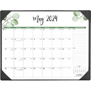 Large Desk Calendar 2024-2025 with Desk Mat, Cabbrix Desk Pad Calendar 22 x 17 Inch Runs From Jul 2024 to Jun 2025, Desk Blotter Calendar 2024-2025 for Home School and Office