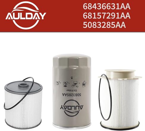 فلتر الوقود ومجموعة فلتر الزيت يناسب 2019 2020 2021 2022 دودج رام 2500 3500 4500 5500 6.7L الكمون محرك الديزل فلتر الوقود OEM 68436631AA 5083285AA 68157291AA in Kuwait
