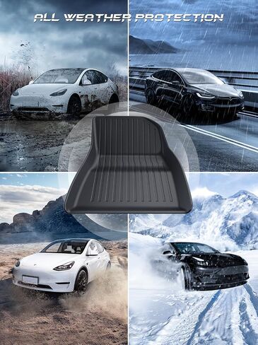 ASZSK Floor Mats for Tesla Model 3 2024,All-Weather Non-Slip TPE Rubber Floor Liners Model 3 Highland Accessories-Front and Rear 2 Rows Set in Saudi Arabia