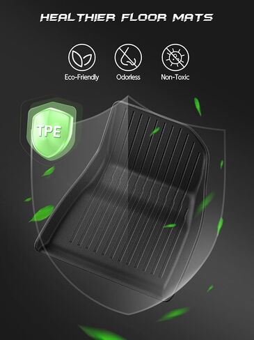 ASZSK Floor Mats for Tesla Model 3 2024,All-Weather Non-Slip TPE Rubber Floor Liners Model 3 Highland Accessories-Front and Rear 2 Rows Set in Saudi Arabia