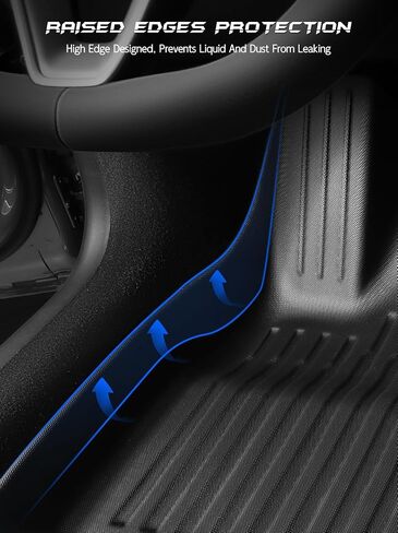 ASZSK Floor Mats for Tesla Model 3 2024,All-Weather Non-Slip TPE Rubber Floor Liners Model 3 Highland Accessories-Front and Rear 2 Rows Set in Saudi Arabia