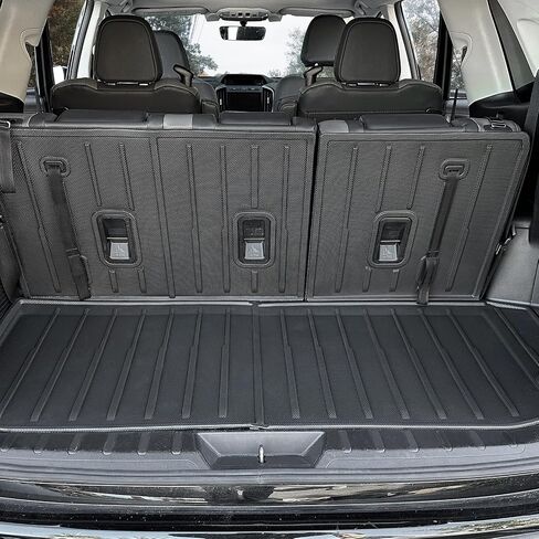 CARESA Floor Mats Seat Back Covers Behind 2nd and 3rd Row Cargo Liner for 2019-2024 Subaru Ascent Accessories(7 Passenger), All-Weather TPE Mat Protector Fit Ascent in Saudi Arabia