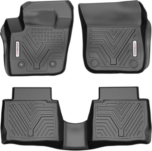 YITAMOTOR Floor Mats Compatible with 2017-2020 Ford Fusion/Lincoln MKZ, Custom Fit Floor Liners, 1st & 2nd Row All-Weather Protection, Black in Saudi Arabia