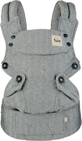 Baby Tula Explore Baby Carrier, Adjustable Newborn to Toddler Carrier, Ergonomic and Multiple Positions for 7 – 45 pounds (Linen Ash) in Kuwait
