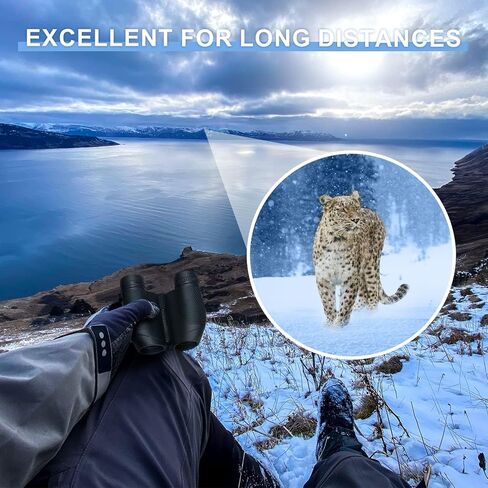 12x25 Compact Binoculars for Adults and Kids, Waterproof Binoculars with Low Light Night Vision - High Powered Easy Focus Binoculars with Low Light Vision for Outdoor Hunting Travel in Saudi Arabia