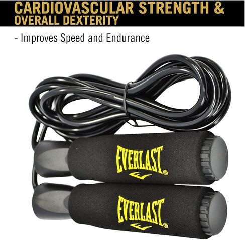 Everlast 9Ft Pvc Jump Rope, 9 feet (Black) in Saudi Arabia