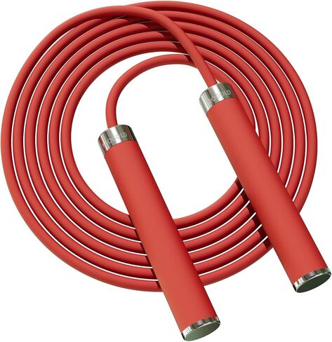 حبال القفز من السيليكون للأطفال والكبار من Mogold مقاس 5 مم من أجل اللياقة البدنية - حبل القفز قابل للتعديل للمبتدئين مع مقابض معدنية غير قابلة للكسر وحبل PVC فائق المتانة غير ملتوي لتخطي الحبل in Kuwait