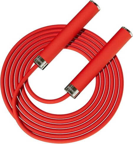 حبال القفز من السيليكون للأطفال والكبار من Mogold مقاس 5 مم من أجل اللياقة البدنية - حبل القفز قابل للتعديل للمبتدئين مع مقابض معدنية غير قابلة للكسر وحبل PVC فائق المتانة غير ملتوي لتخطي الحبل in Kuwait