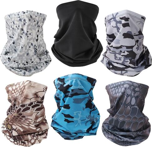 DRESHOW Neck Gaiter Bandana Face Mask Cooling Scarf Mask of Sun Protection Breathable Head Face Neck Cover for Women Men in Saudi Arabia