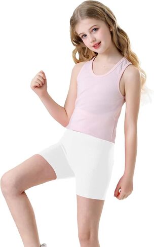 Phedrew Girls Cotton Shorts Dance Shorts Active Bike Shorts for Underdress in Saudi Arabia