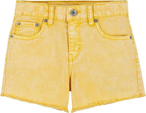 Levi's® Girl's Girlfriend Fit Printed Color Shorty Shorts (Big Kids) in Saudi Arabia