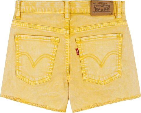 Levi's® Girl's Girlfriend Fit Printed Color Shorty Shorts (Big Kids) in Saudi Arabia