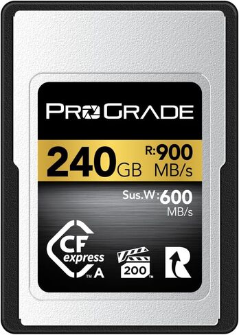 بطاقة ذاكرة ProGrade Digital CFexpress™ 2.0 من النوع A (سعة 240 جيجابايت) باللون الذهبي in Kuwait