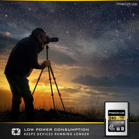 بطاقة ذاكرة ProGrade Digital CFexpress™ 2.0 من النوع A (سعة 240 جيجابايت) باللون الذهبي in Kuwait