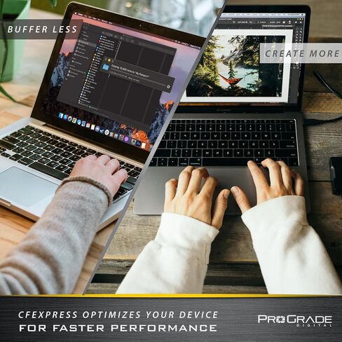 بطاقة ذاكرة ProGrade Digital CFexpress™ 2.0 من النوع A (سعة 240 جيجابايت) باللون الذهبي in Kuwait