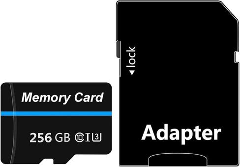 بطاقة ذاكرة 256 جيجا بايت بطاقة TF صغيرة بطاقة ذكية فائقة السرعة لهواتف Android وكاميرا الحركة والأجهزة اللوحية مساحة تخزين موسعة in Kuwait