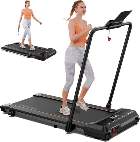 وسادة المشي YOSUDA ​​تحت المكتب، 3.0HP 2 في 1 وسادة المشي للمنزل/المكتب قابلة للطي بسعة وزن 265 رطل، حلقة مفرغة ذكية للمشي مع التطبيق وجهاز التحكم عن بعد وشاشة LED in Kuwait