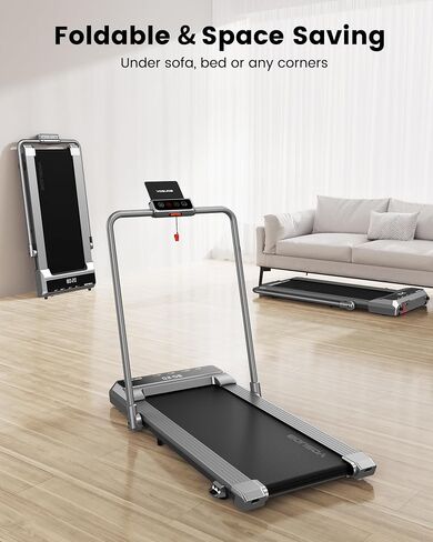 YOSUDA Walking Pad Under Desk Treadmill, 3.0HP 2 in 1 Walk Pad for Home/Office Folding Treadmill with 265 lbs Weight Capacity, Smart Walking Treadmill with App, Remote Control and LED Display in Saudi Arabia