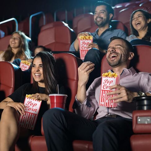 200 قطعة من أكياس الفشار الورقية - 1 أونصة من أكياس الفشار السائبة ملحقات آلة الفشار لمسارح الأفلام وحفلات الكرنفال in Kuwait