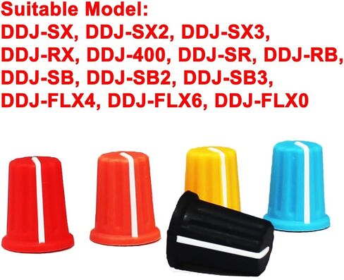 WXYINSPAS 5pcs EQ Rotary Knob Replacement Equalizer Potentiometer Fader Knobs Push Rod Cap for DJ Controller Mixer Console Pioneer DDJSX, SX2, SX3, RX, 400, SR, RB, SB, SB2, SB3, FLX4, FLX6, FLX0(MXh) in Saudi Arabia