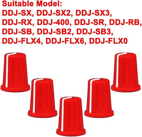 WXYINSPAS 5pcs EQ Rotary Knob Replacement Equalizer Potentiometer Fader Knobs Push Rod Cap for DJ Controller Mixer Console Pioneer DDJSX, SX2, SX3, RX, 400, SR, RB, SB, SB2, SB3, FLX4, FLX6, FLX0(MXh) in Saudi Arabia