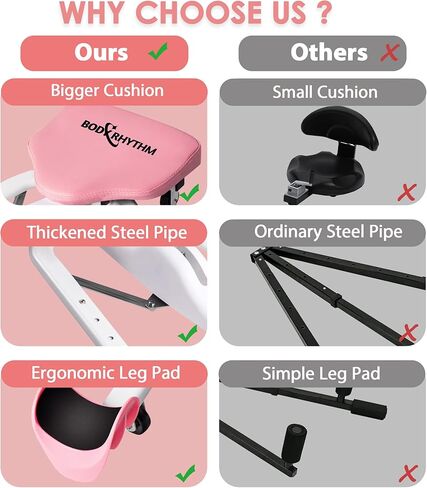 جهاز تمديد الساق BODY RHYTHM - آلة مقسمة لتمديد الساق - معدات تمدد المرونة - الباليه، اليوغا، الرقص، الفنون القتالية، الفنون القتالية المختلطة - اللياقة البدنية لليوجا المنزلية in Kuwait