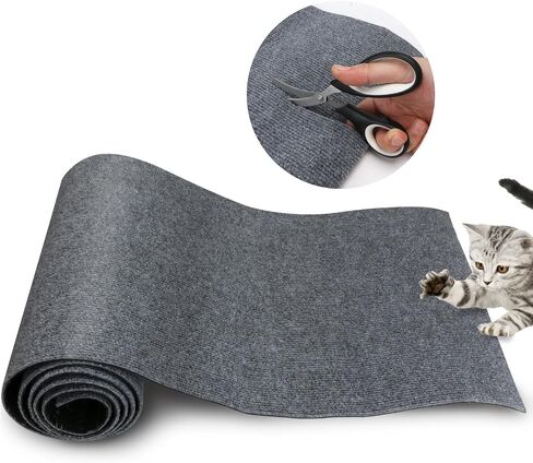 Cat Scratch Mat，Cat Scratch Carpet Trimmable Self-Adhesive Cat Scratch Pad,Decorative Cat Tree Shelf，Cat Wall，Cat Scratching Post,Cat Couch Protector 78.7"x15.8" in Saudi Arabia