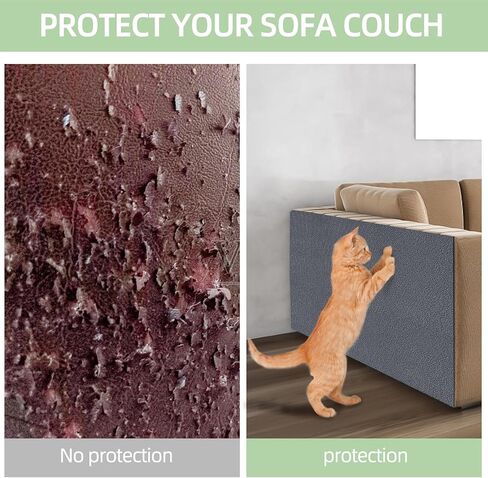 Cat Scratch Mat，Cat Scratch Carpet Trimmable Self-Adhesive Cat Scratch Pad,Decorative Cat Tree Shelf，Cat Wall，Cat Scratching Post,Cat Couch Protector 78.7"x15.8" in Saudi Arabia