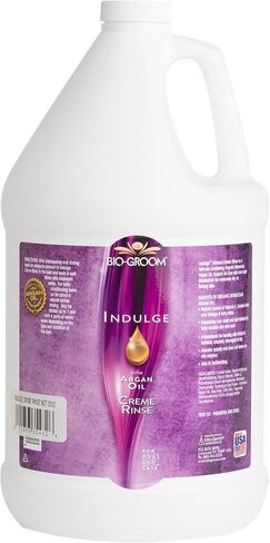 Bio-Groom Indulge Argan Oil Dog Shampoo – Deshedding Dog Bathing Supplies, Puppy Wash, Cat & Dog Grooming Supplies for Sensitive Skin, Cruelty-Free, Made in USA, Dog Products – 1 Gallon in Saudi Arabia