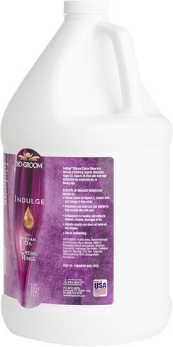 Bio-Groom Indulge Argan Oil Dog Shampoo – Deshedding Dog Bathing Supplies, Puppy Wash, Cat & Dog Grooming Supplies for Sensitive Skin, Cruelty-Free, Made in USA, Dog Products – 1 Gallon in Saudi Arabia
