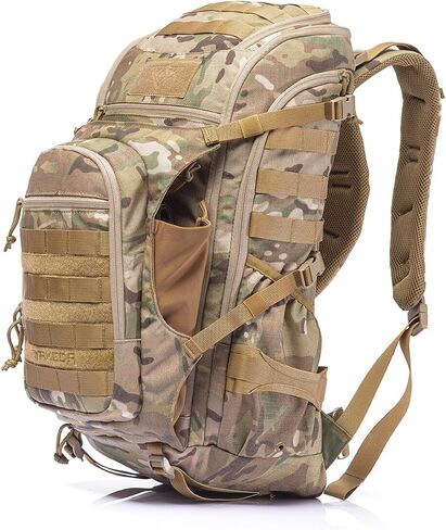 YAKEDA Military Tactical Backpack Large Army 3 Day Molle Bug Out Bag Backpacks for Outdoor Hiking Camping Trekking Hunting (CP) in Saudi Arabia