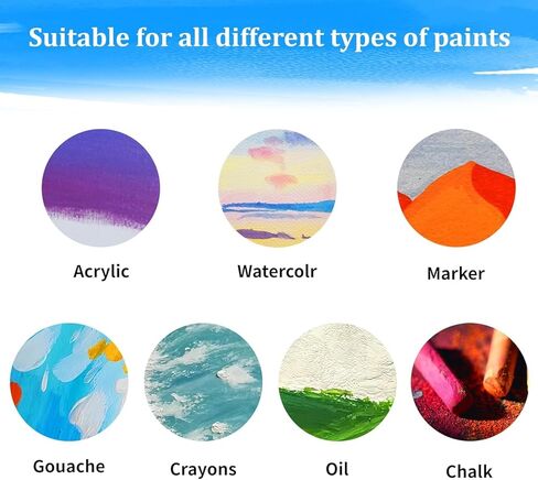 10 عبوات من لوحات القماش مقاس 11 × 14 بوصة للرسم، لوحات قماشية فارغة للرسم، معدة ثلاثية للدهانات الزيتية والأكريليك، لوحات قماش قطنية 100% للدهانات المائية الزيتية الأكريليكية، سمك 3 مم in Kuwait