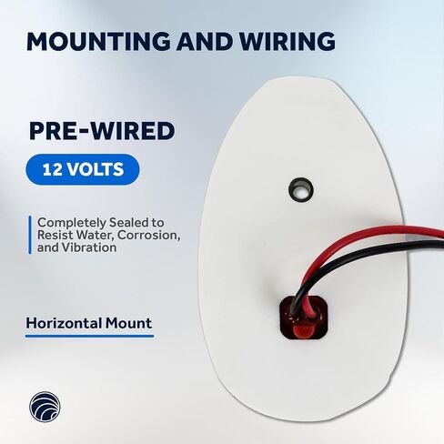 أضواء الملاحة للقوارب الخمسة المحيطات، ضوء القوس LED، أضواء الملاحة للقوارب LED باللون الأحمر والأخضر، أضواء القارب للملاحة الأفقية للتركيب الجانبي، 12 فولت، معتمد من USCG 2NM - FO2890 in Kuwait
