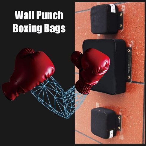 Ejoyous Wall Punching Pad, Wall Focus Target Punch Boxing Bag PU Leather Soft Comfortable Inner Foam Pad Punching Bag Taekowndo Training Fitness Equipment for Home Gym Workout in Saudi Arabia