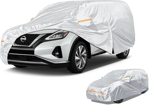 Car Cover Waterproof All Weather Custom Fit for Chevy Camaro 2010-2024, Heavy Duty Outdoor Full Exterior Cover for Automobiles, Sun Rain UV Dust Snow Protection with Door Zipper-Black in Saudi Arabia