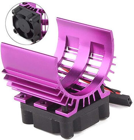 Hobbypower Alloy Heatsink w/ 5v Cooling Fan for 1/10 Car 540 3650 Size Motor in Kuwait