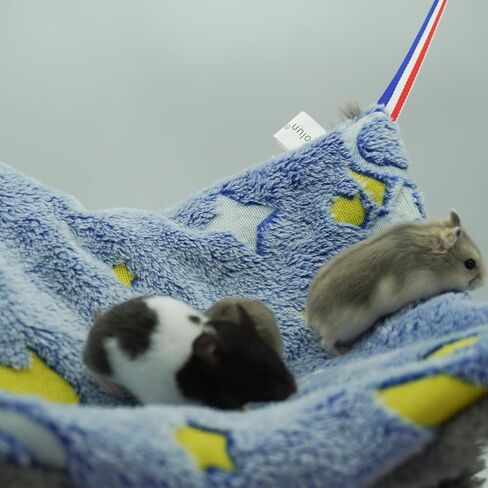 نيولون Noctilucent Ferret أرجوحة الفراش ملحقات قفص الحيوانات الأليفة الصغيرة لعبة أرجوحة ثلاثية الطبقات للفراش للهامستر خنزير غينيا الفئران النمس شينشيلا لعب النوم (ملون) in Kuwait